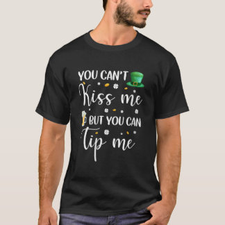 Womens Funny St Patricks Day Waitress Bartender Wa T-Shirt