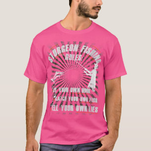 Womens Funny Sturgeon Fishing Gift With Sturgeon F T-Shirt