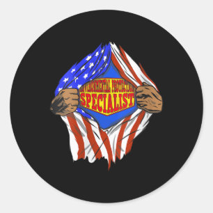 Womens Funny Super Environmental Protection Classic Round Sticker