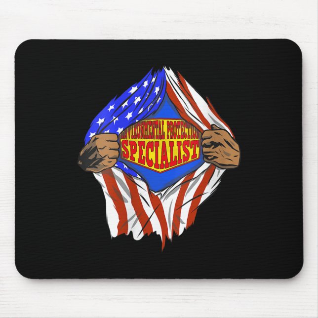Womens Funny Super Environmental Protection Mouse Mat (Front)