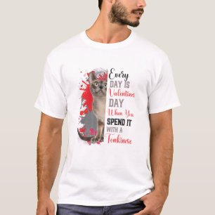 Womens Funny Tonkinese Cat Mom Valentines Day Cat T-Shirt