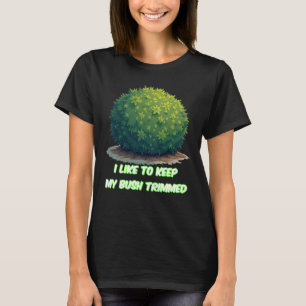 Women's Funny Trimmed Bush Graphic T-Shirt