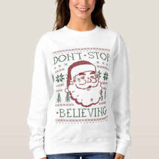Womens Funny Ugly Santa Christmas Sweater