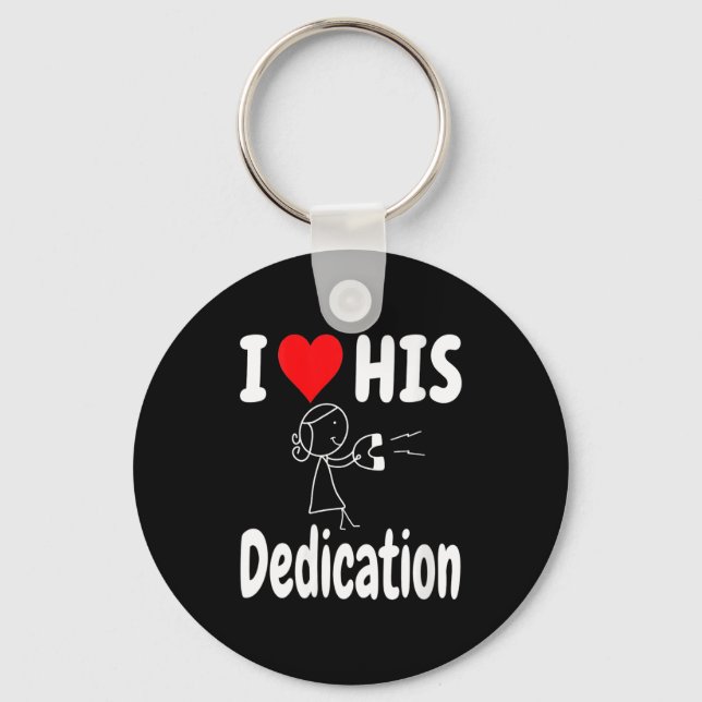 Women's Funny Valentine's Day Couple Matching I Lo Key Ring (Front)