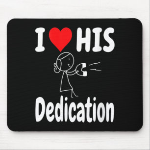 Women's Funny Valentine's Day Couple Matching I Lo Mouse Mat