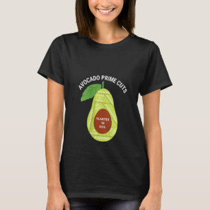 Womens Funny Vegan Avocado Prime Cuts Guacamole Av T-Shirt