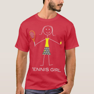 Womens Funny Womens Tennis Design, Girl Tennis Pla T-Shirt