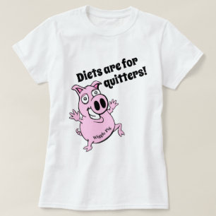 Women's Funny Workout WIGGLE PIG novelty T-Shirt