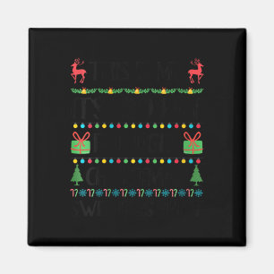 Womens Funny Xmas Too Hot Ugly Christmas Sweaters Magnet