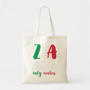 Womens Funny Zia Italian Aunt Only Cooler Gift V-N Tote Bag