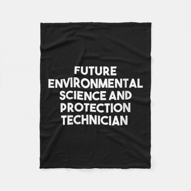 Womens Future Environmental Science And Fleece Blanket (Front)