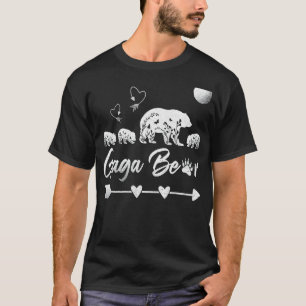 Womens Gaga Bear With Three Bear Cubs Mother's Da T-Shirt