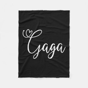 Womens Gaga Cute Heart Grandma V-neck Fleece Blanket