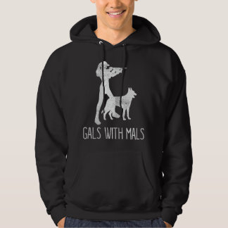 Womens Gals With Mals Belgian Malinois Lover Hoodie