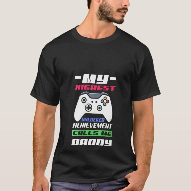 Womens Gamer Dad Funny Gaming Video Gaming Father' T-Shirt (Front)