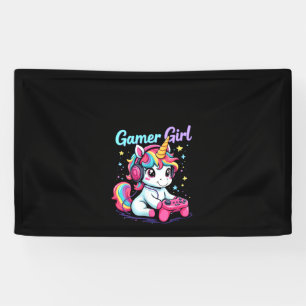 Womens Gamer Girl Gamer Unicorn Tank Top Banner