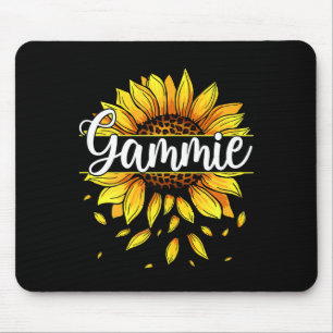 Womens gammie with yellow sunflower floral graphic mouse mat