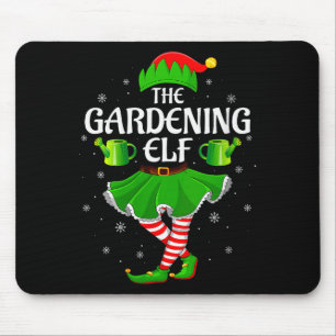 Womens Gardening Elf Christmas Family Girls Women Mouse Mat