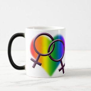 Women's Gay Pride Cups Rainbow Love Mugs