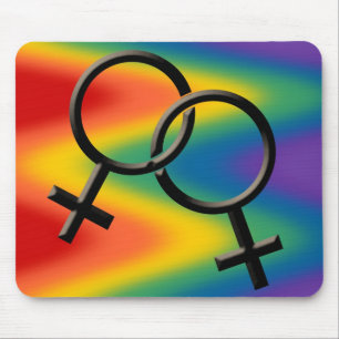 Women's Gay Pride Mousepad Gay Pride Mousepad