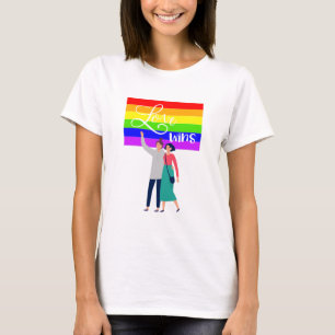 Womens Gay Tee Love Wins