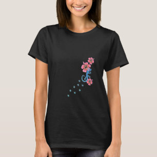 Womens Gecko Lucky Charm Lizard Salamander Aloha H T-Shirt