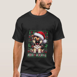 Womens German Shepherd Christmas Ugly Sweater Funn