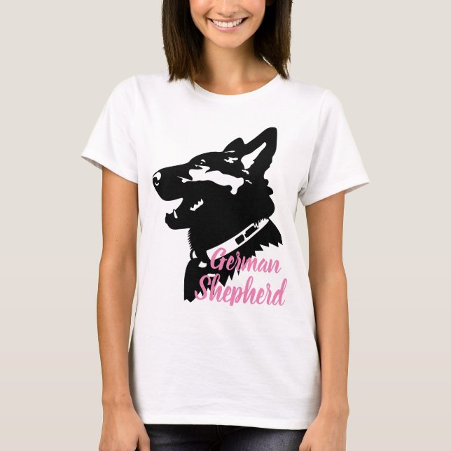Womens German Shepherd T-Shirt (Front)
