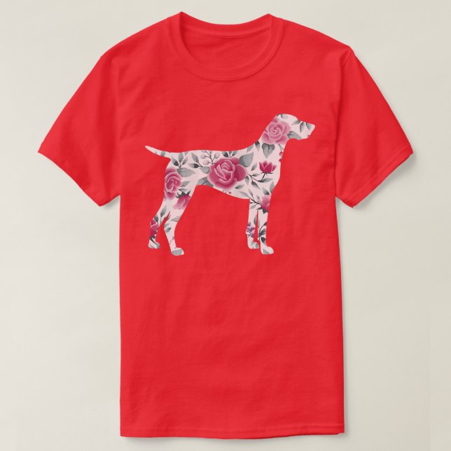Womens German Shorthair Pointer Silhouette GSP Mum T-Shirt (Design Front)