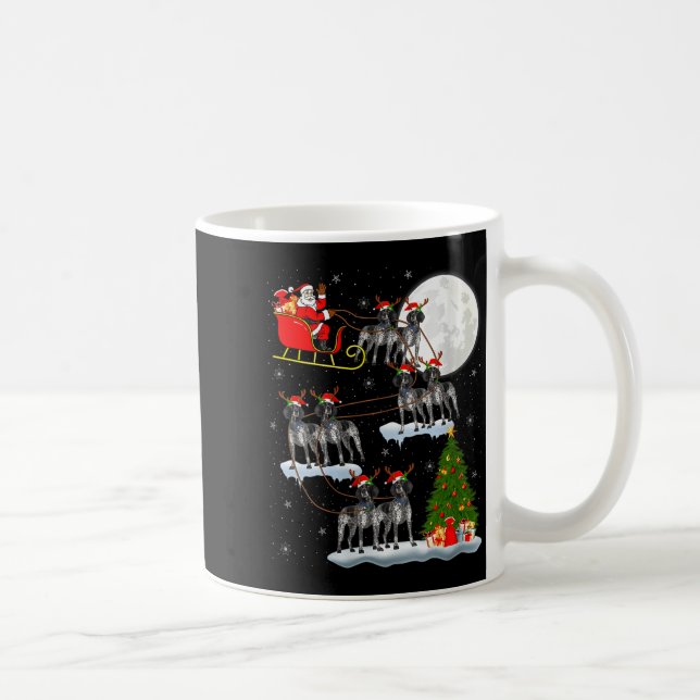 Womens German Shorthaired Inter Dog Christmas Sant Coffee Mug (Right)