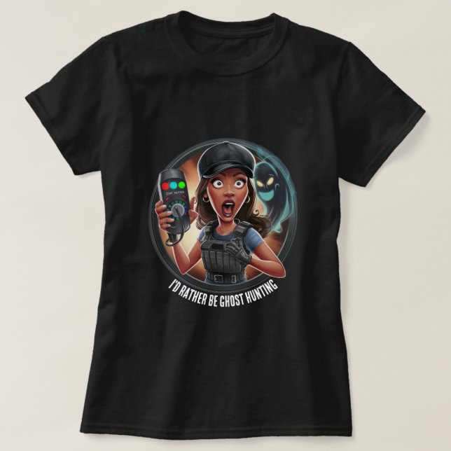Women's Ghost Hunting - Paranormal Investigator T-Shirt (Design Front)
