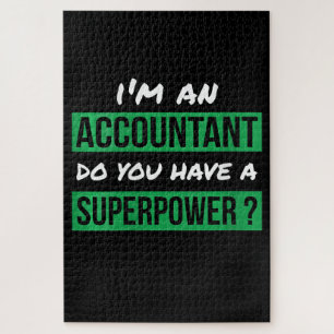 Womens Gift Accountant Do You Have A Superpower Jigsaw Puzzle