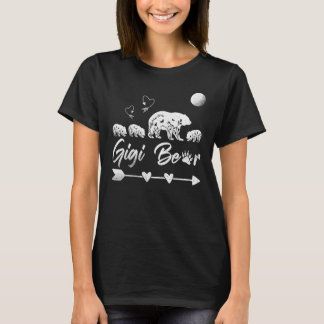 Womens Gigi Bear With Three Bear Cubs Mother's Da T-Shirt