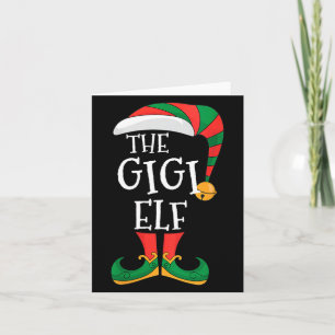 Womens Gigi Elf Xmas Matching Pajamas Group Christ Card