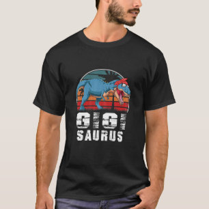 Womens Gigi Saurus Dinosaur Funny Gigisaurus T Rex T-Shirt