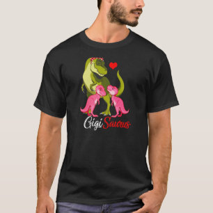 Womens Gigisaurus T Rex Gigi Mum Saurus Dinosaur M T-Shirt