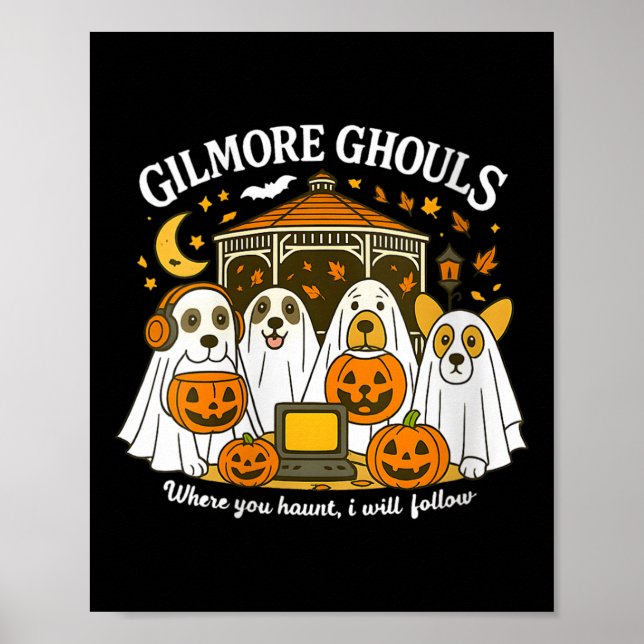 Womens Gilmore Ghouls Where You Haunt I Will Follo Poster (Front)