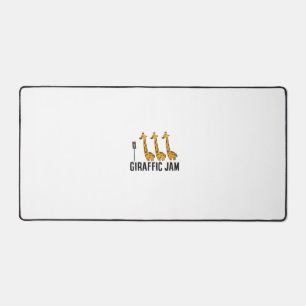 Womens Giraffic Jam Funny Giraffe Giraffe Pun Cute Desk Mat