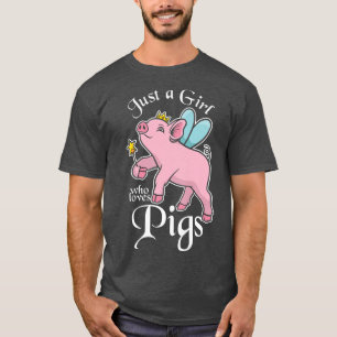 Womens Girl Pigs LoverFarmer Girl Premium 5690  T-Shirt