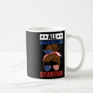 Womens Girls All American Grandma 4th Of July Coffee Mug