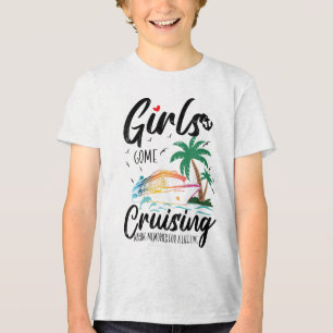 Womens Girls Gone Cruising Making Memories For A L Tri-Blend Shirt