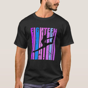Womens Girls Gymnastics 18Th Birthday Retro Vintag T-Shirt