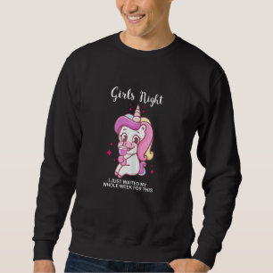 Womens Girls Night I Just Waited My Whole Pub Hop Sweatshirt