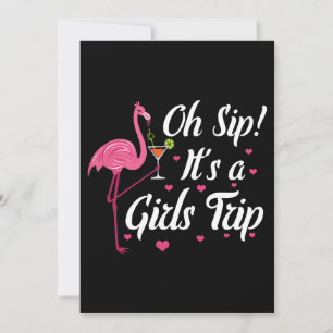 Womens Girls Night Out Summer Vacation Oh Sip Its  Invitation