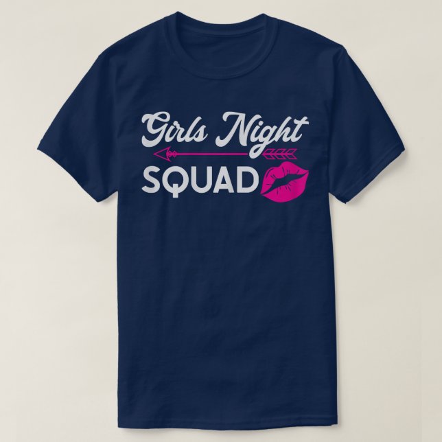 Womens girls night squad party ladies bride1414 T-Shirt (Design Front)