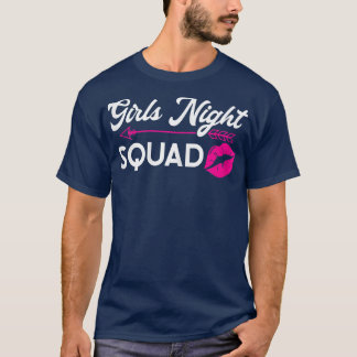 Womens girls night squad party ladies bride1414 T-Shirt