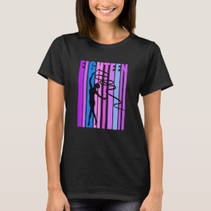 Womens Girls Pink Rhythmic Gymnastics 18th Birthda T-Shirt