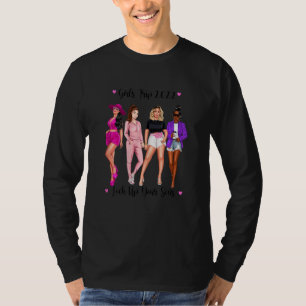 Womens  Girls Trip 2022 Lock Up Your Sons Maneater T-Shirt