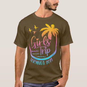Womens Girls Trip 2023 Bermuda Summer Vacation Bea T-Shirt
