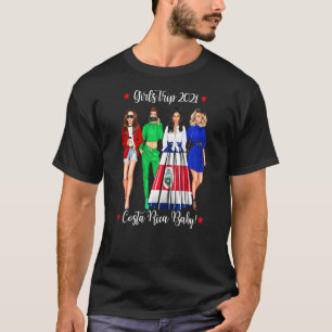 Womens Girls Trip Costa Rica Rican Cool Woman Hen T-Shirt